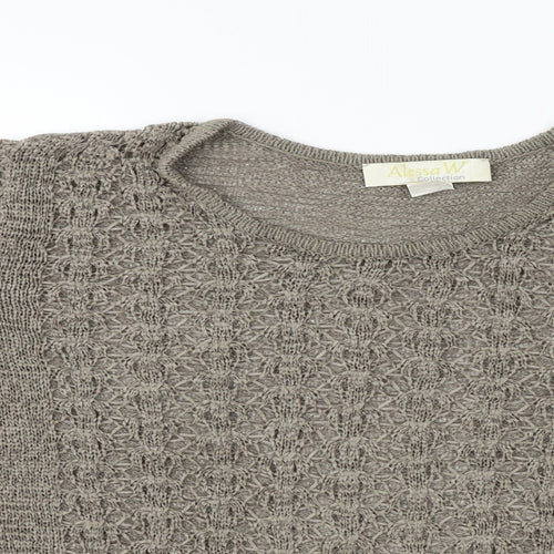 Alessa W  Womens Brown   Pullover Jumper Size 14