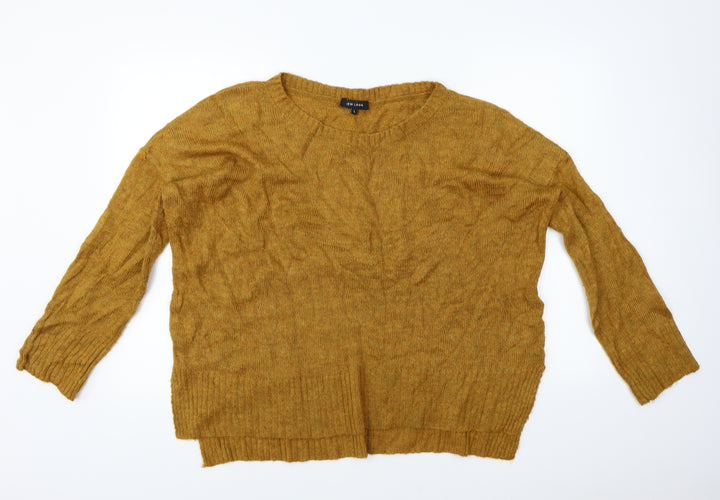 New Look Womens Yellow Pullover Jumper Size L