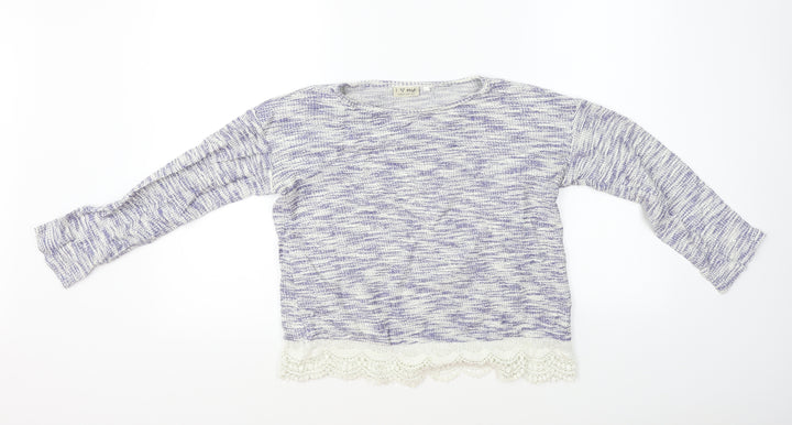 NEXT Girls Blue Pullover Jumper Size 11 Years