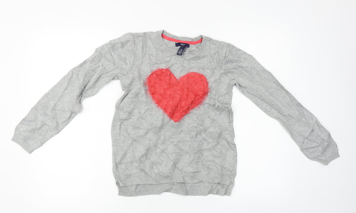 Gap  Girls Grey   Pullover Jumper Size L