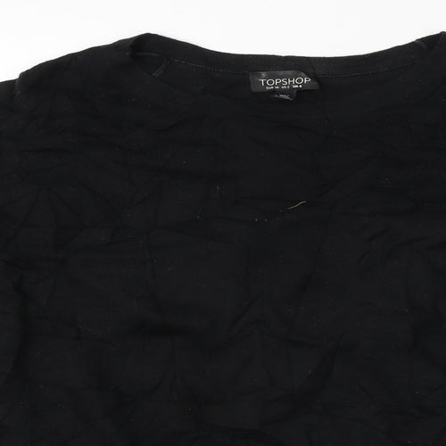 Topshop  Womens Black   Basic T-Shirt Size 6