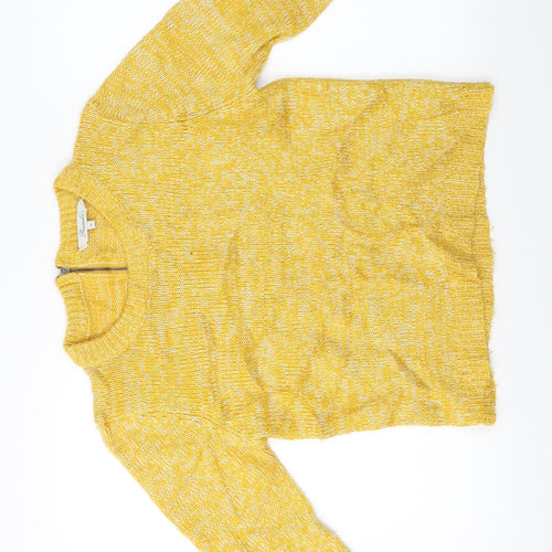 Peacocks Womens Yellow   Pullover Jumper Size M