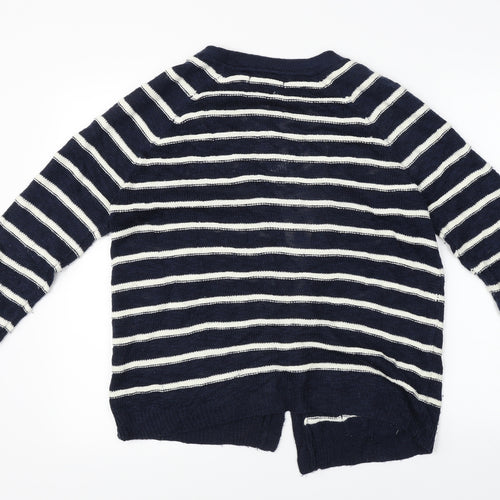 Atmosphere  Womens Blue Striped  Cardigan Jumper Size 12