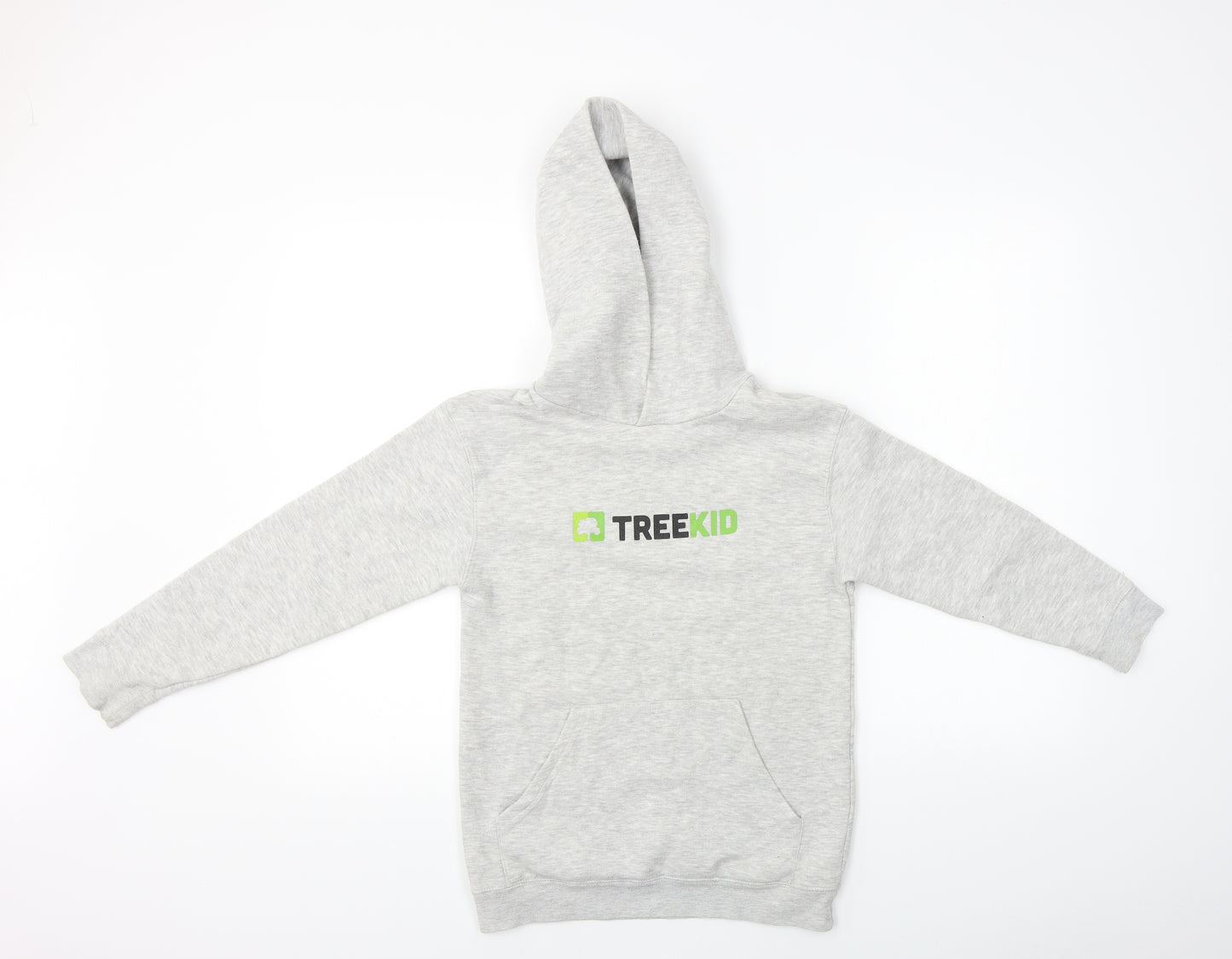 Fruit of the Loom  Boys Grey   Pullover Hoodie Size 10-11 Years