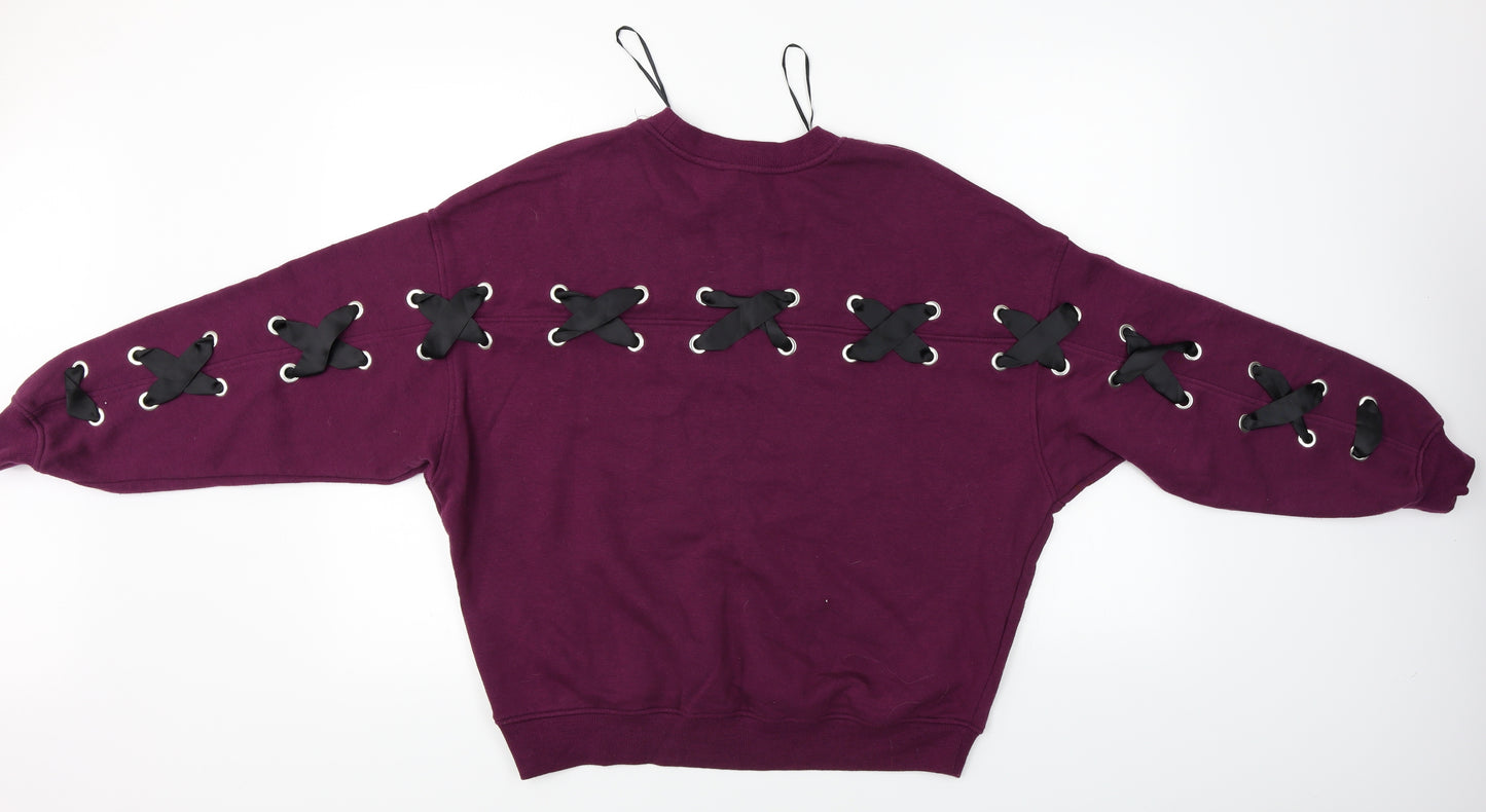 H&M  Womens Purple   Pullover Jumper Size M