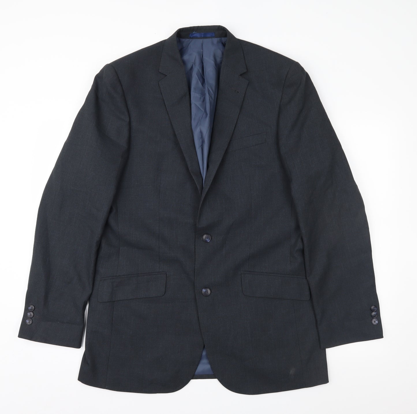 Taylor & Wright Mens Blue  Rayon Jacket Suit Jacket Size 40