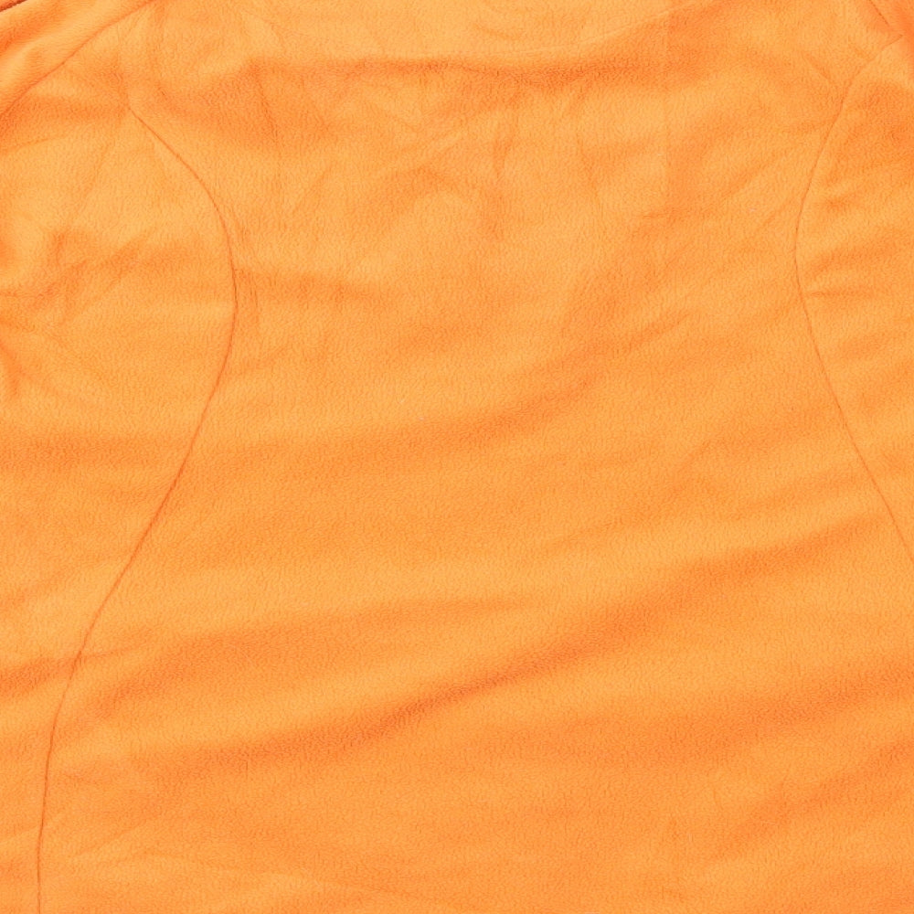 T Pass Womens Orange  Fleece Jacket  Size XL