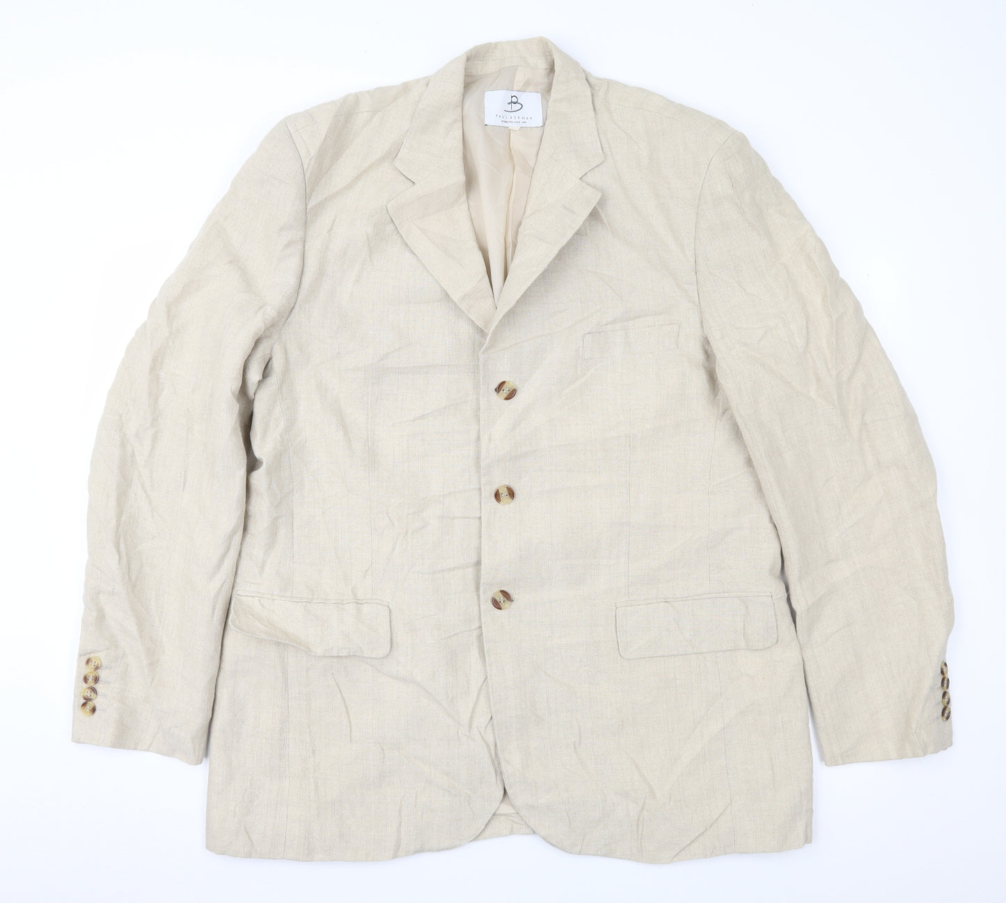 Paul Berman Mens Beige   Jacket  Size L