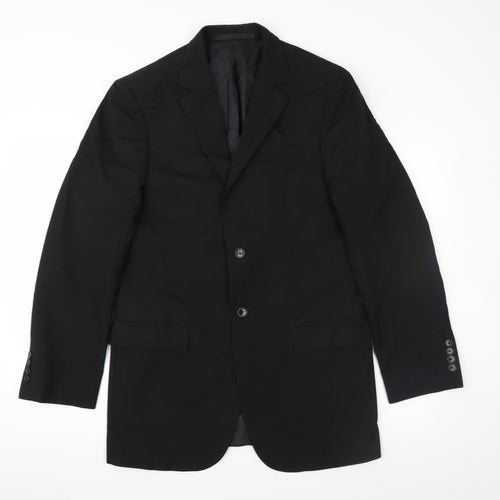 Marks and Spencer Mens Black   Jacket Suit Jacket Size 38