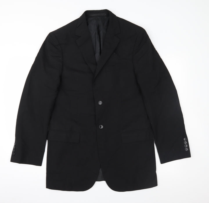 Marks and Spencer Mens Black   Jacket Suit Jacket Size 38