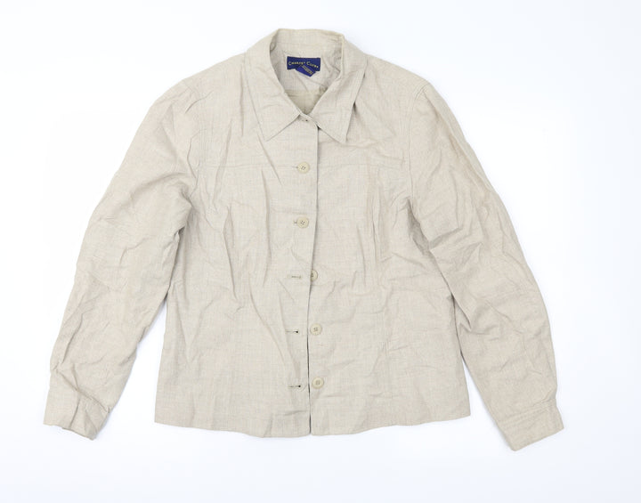 Charter Club Womens Beige Jacket Size M