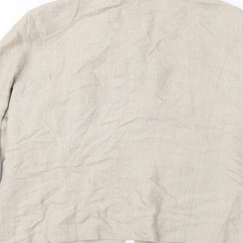 Charter Club Womens Beige   Jacket  Size M
