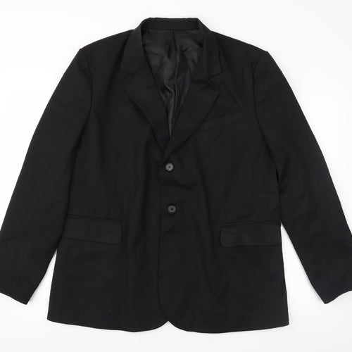 Road Mens Black   Jacket Suit Jacket Size L