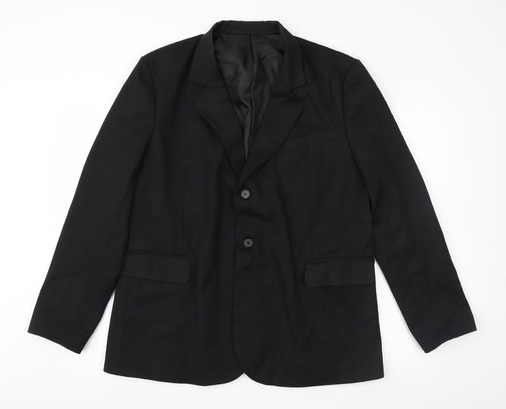 Road Mens Black   Jacket Suit Jacket Size L