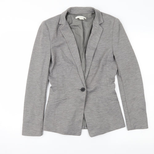 H&M Womens Grey   Jacket Suit Jacket Size 6