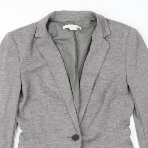 H&M Womens Grey   Jacket Suit Jacket Size 6