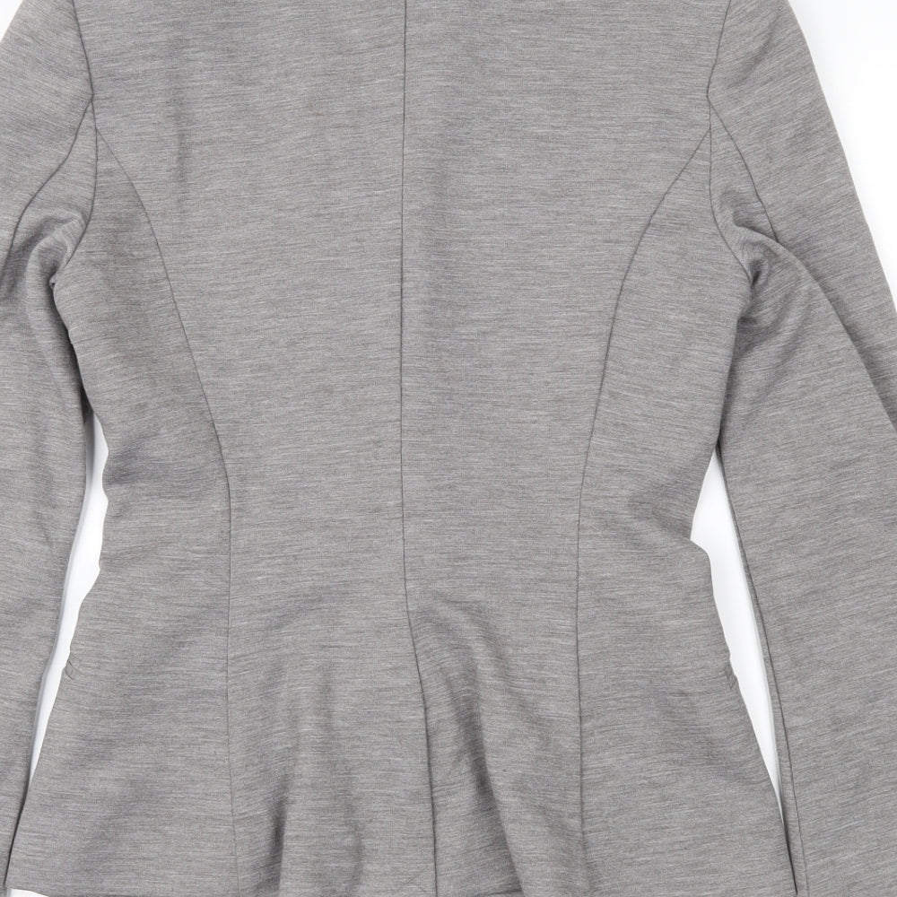 H&M Womens Grey   Jacket Suit Jacket Size 6