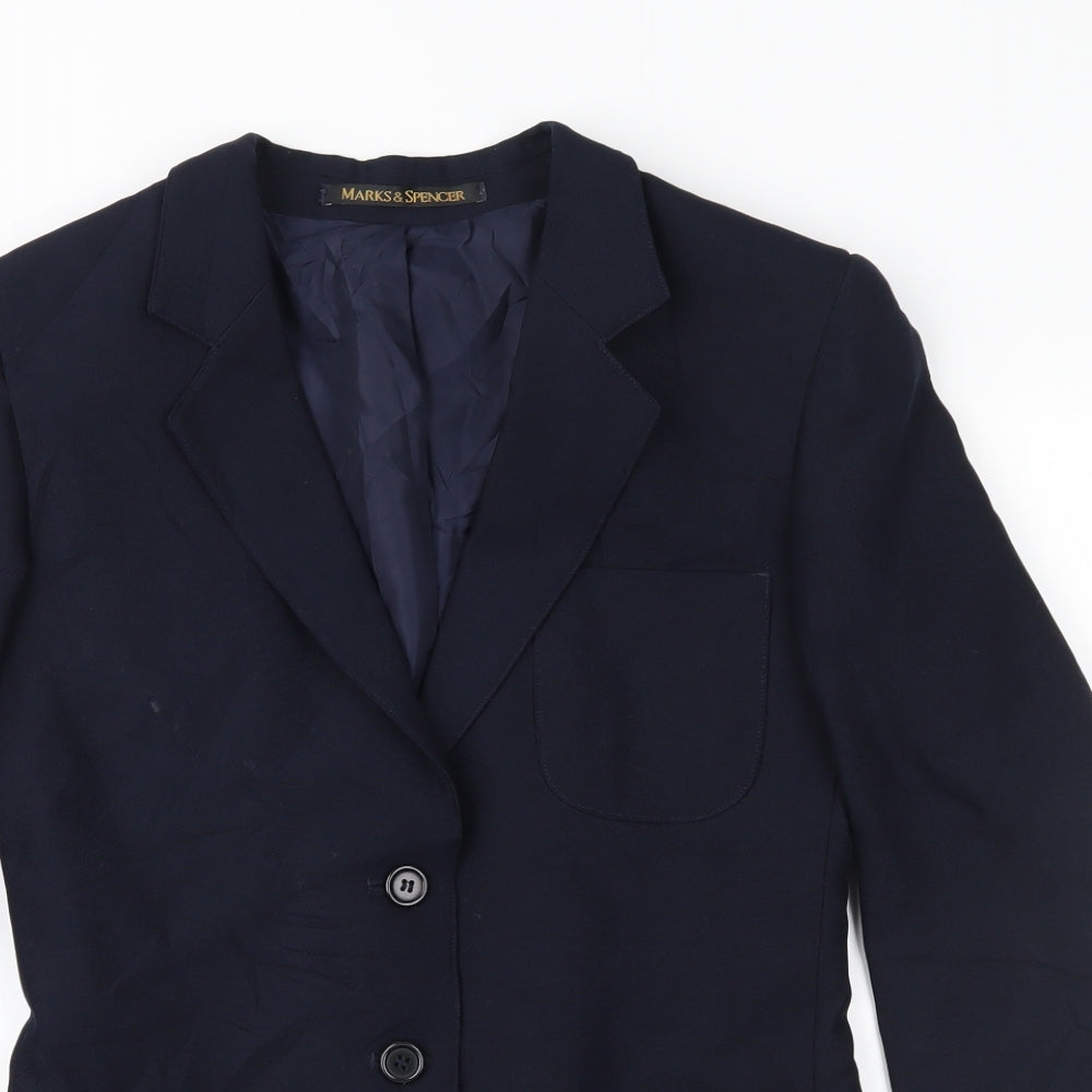 Marks and Spencer Girls Blue   Jacket  Size 11 Years