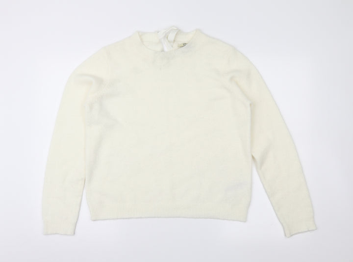 Oasis Womens Ivory Pullover Jumper Size M