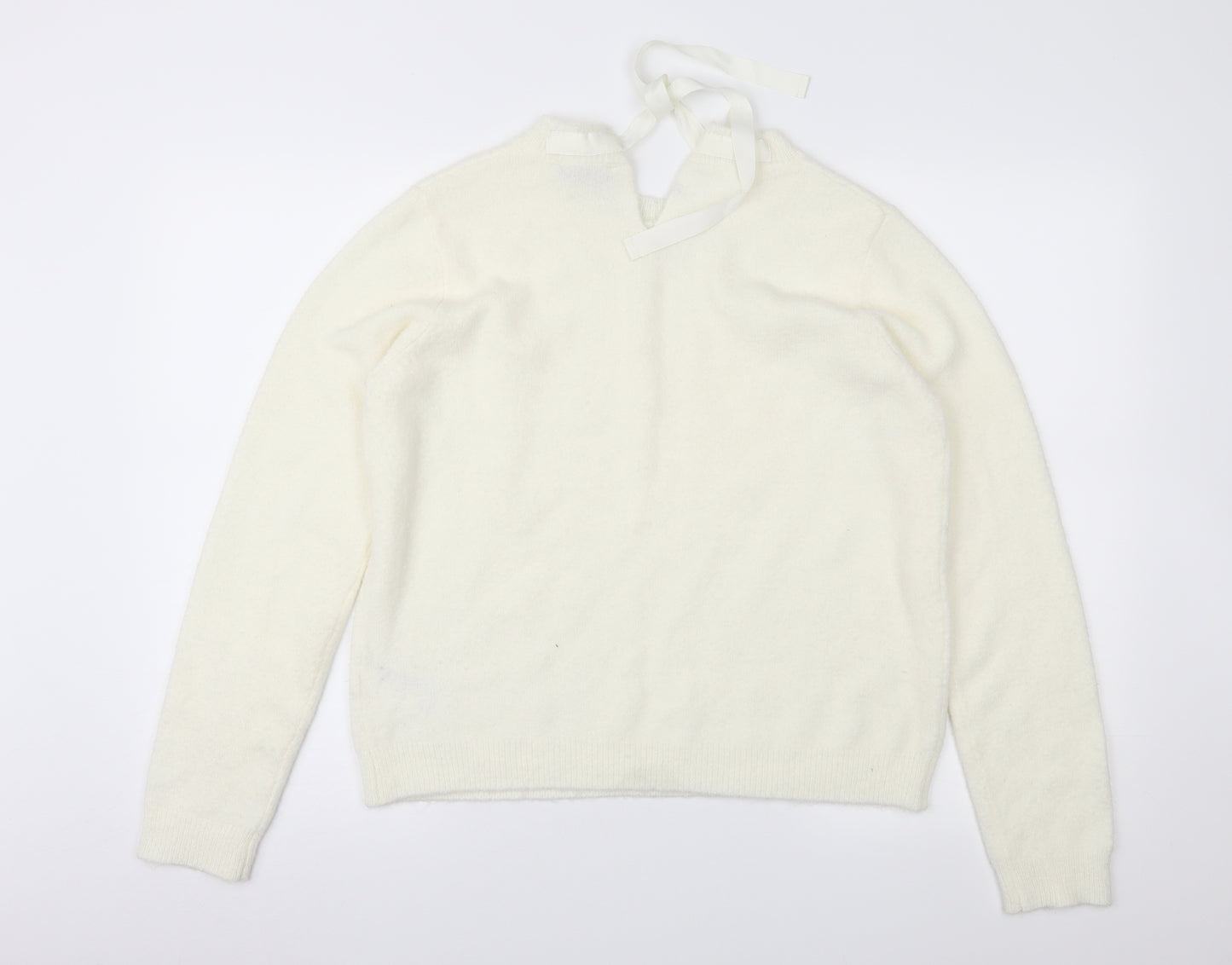 Oasis Womens Ivory   Pullover Jumper Size M