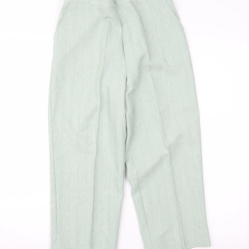 Classic Image Womens Green   Cropped Trousers Size 12 L20 in