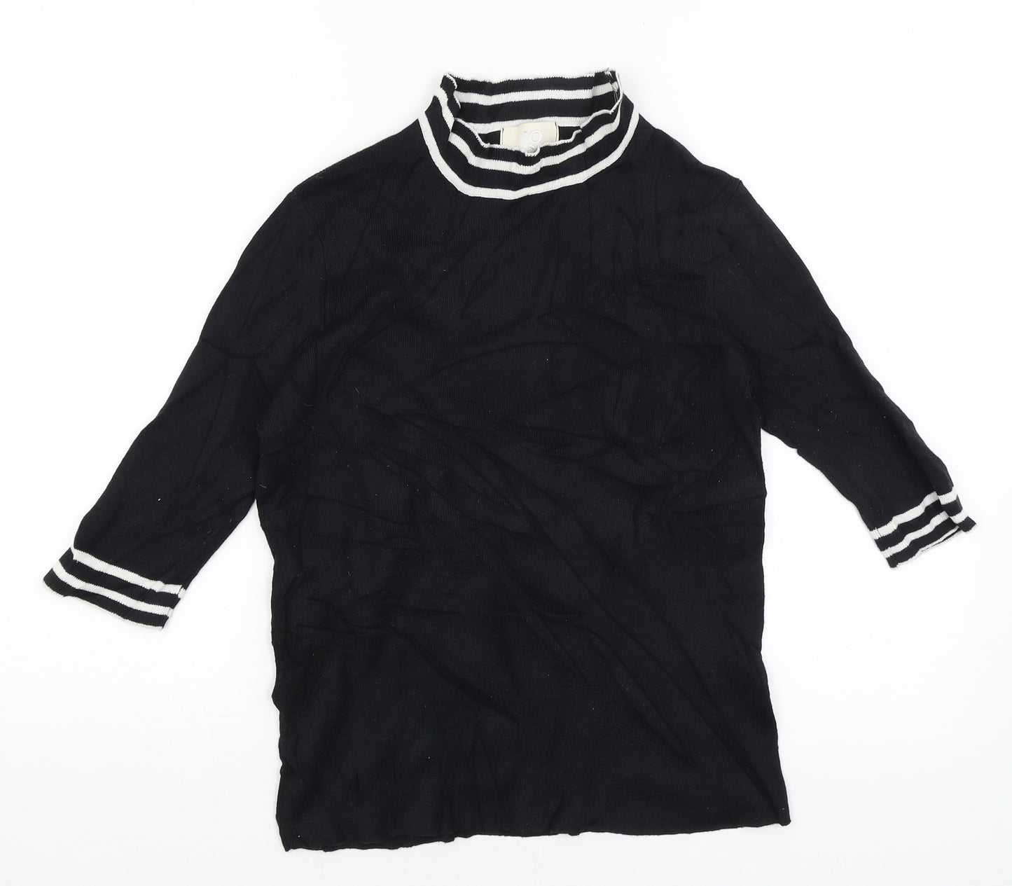 Joy Womens Black   Basic T-Shirt Size 14