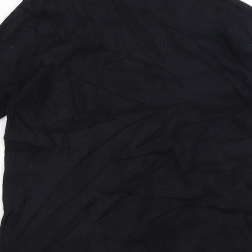 Joy Womens Black   Basic T-Shirt Size 14