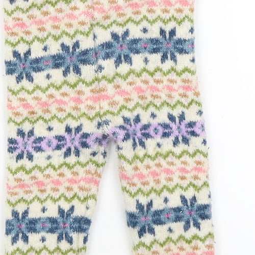 M&S Baby Beige Geometric  Capri Trousers Size 3-6 Months
