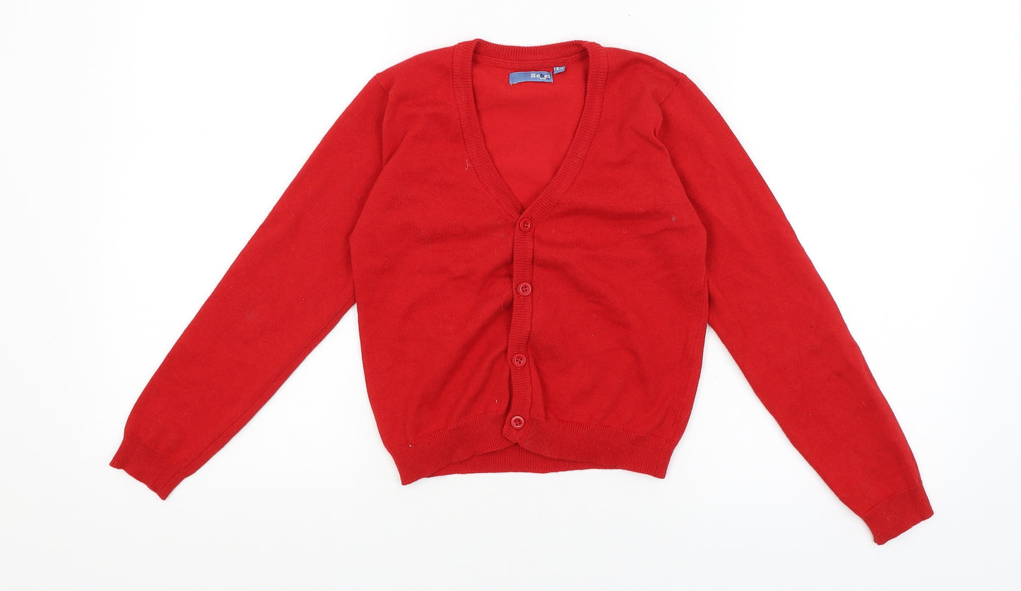 Rebel Girls Red   Cardigan Jumper Size 5-6 Years