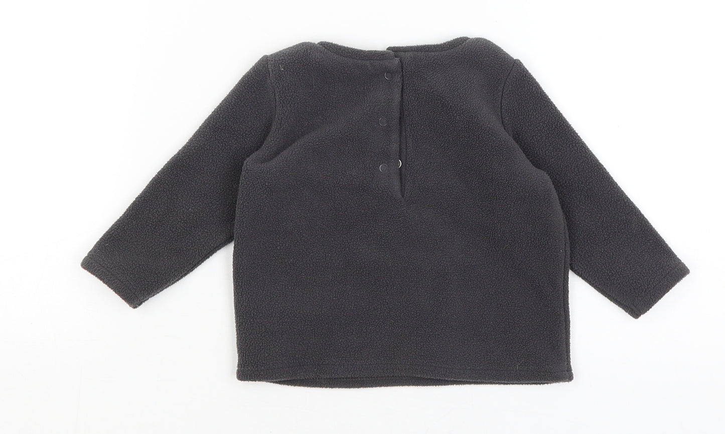 Next Baby Baby Grey   Basic T-Shirt Size 3-6 Months  - Star
