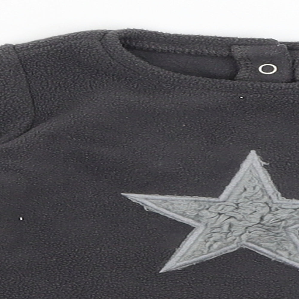 Next Baby Baby Grey   Basic T-Shirt Size 3-6 Months  - Star