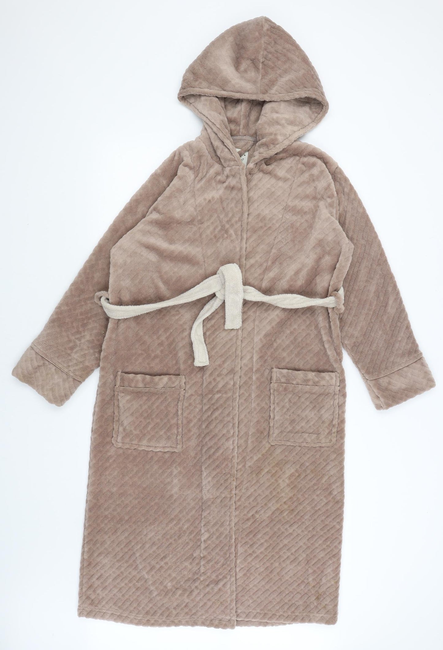 Love to Lounge Womens Brown Solid  Kimono Robe Size 8