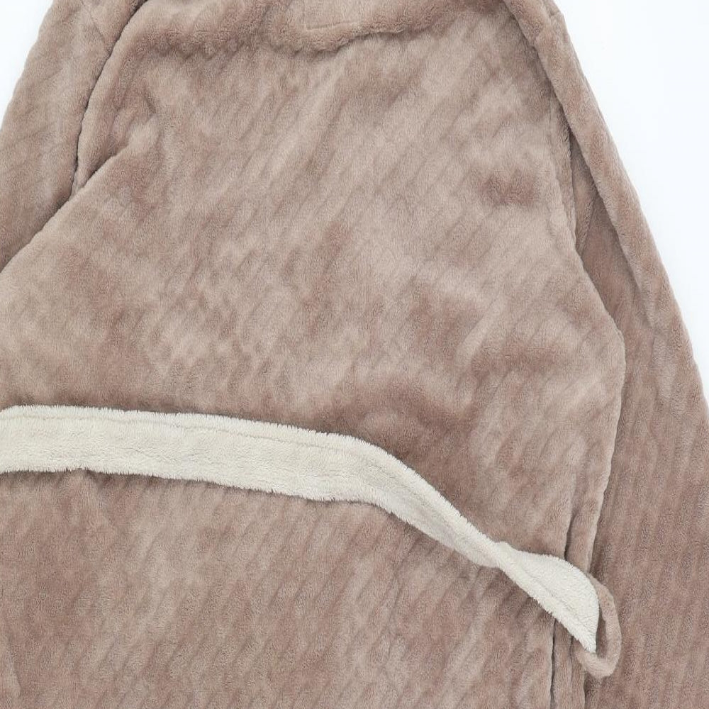 Love to Lounge Womens Brown Solid  Kimono Robe Size 8