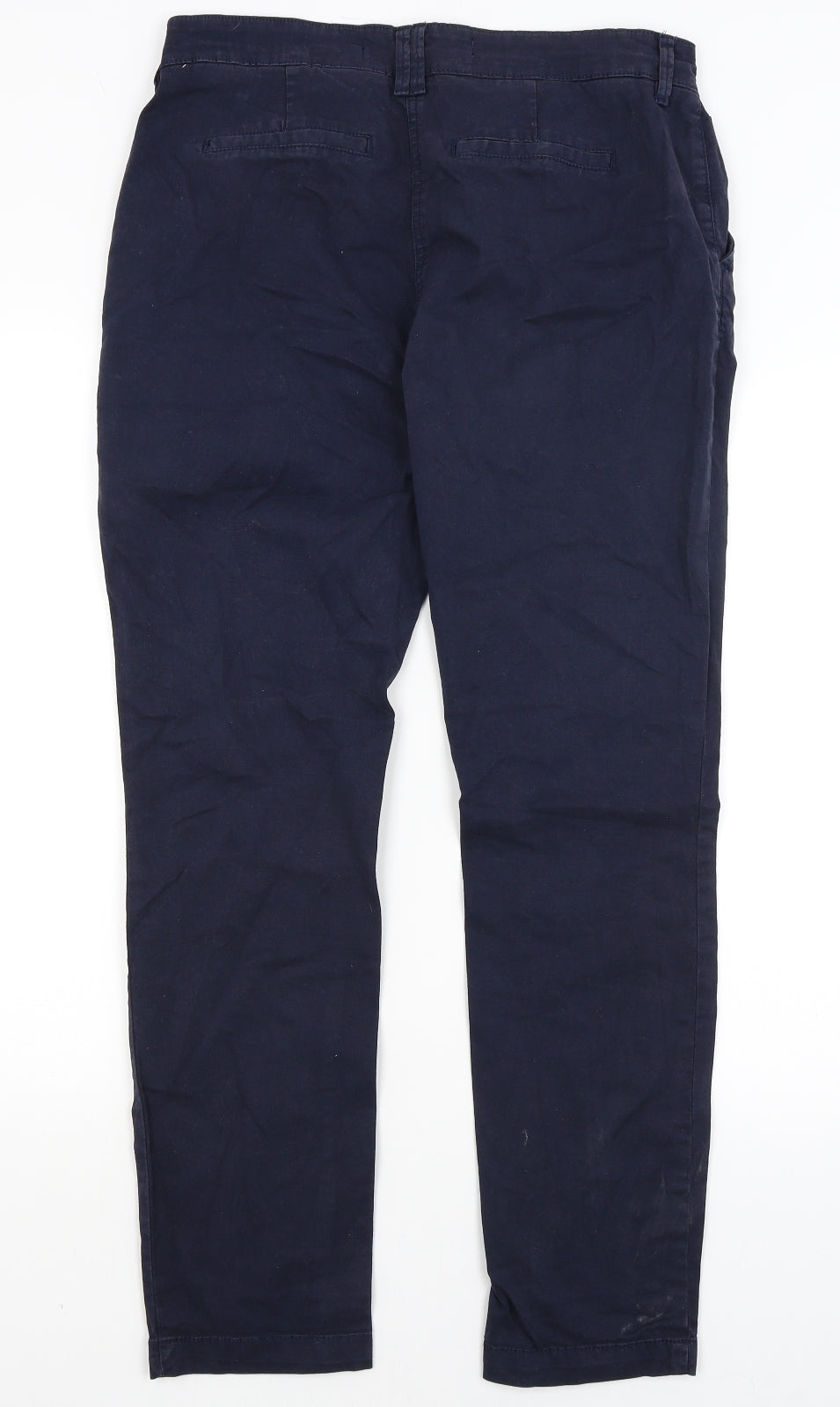 NEXT Womens Blue   Chino Trousers Size 12 L29 in