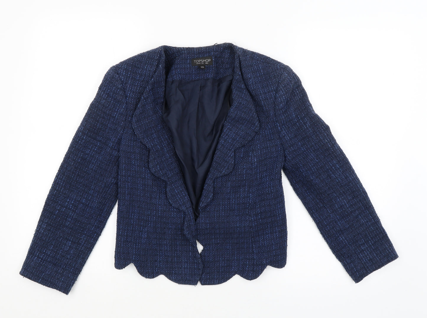 Topshop Womens Blue   Jacket Blazer Size 6