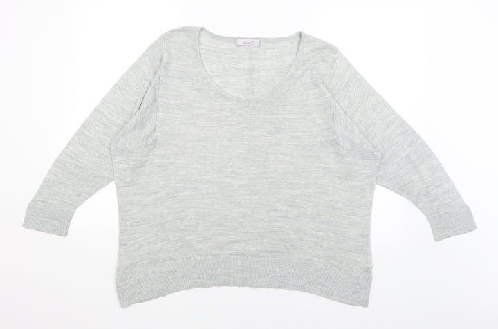 Per Una Womens Grey Basic T-Shirt Size 14