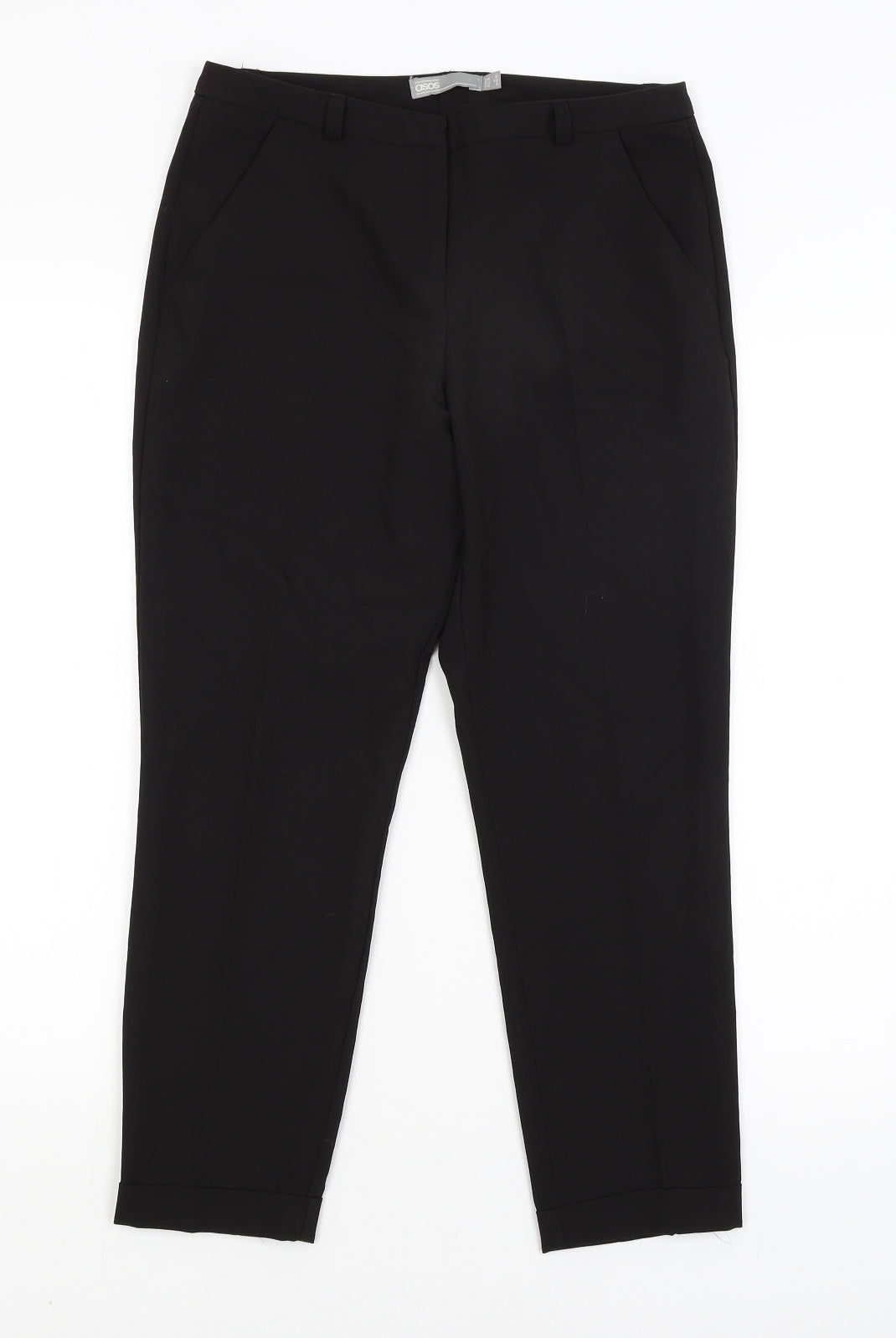 ASOS Womens Black   Trousers  Size 6 L23.5 in