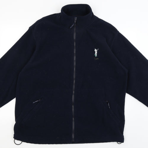 Uneek Mens Blue   Full Zip Jumper Size XL