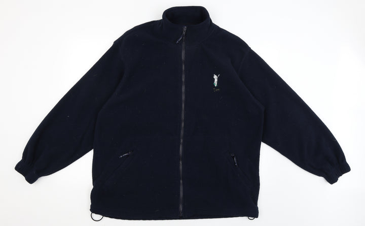 Uneek Mens Blue Full Zip Jumper Size XL