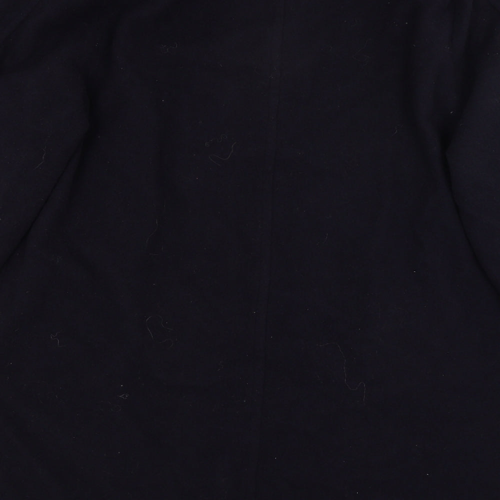 Classics Womens Black   Overcoat Coat Size 18