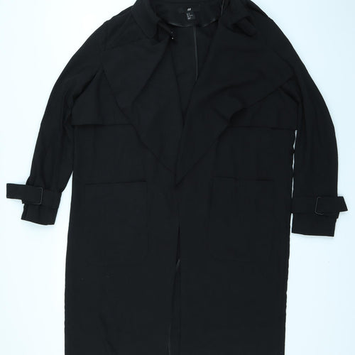 H&M Womens Black   Jacket Coatigan Size 6