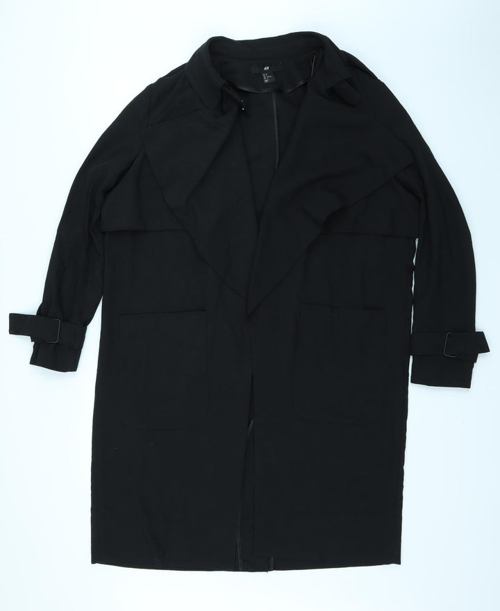 H&M Womens Black   Jacket Coatigan Size 6