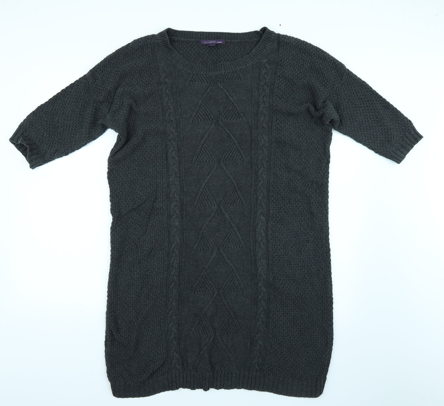 Mango Womens Grey   Jumper Dress  Size M