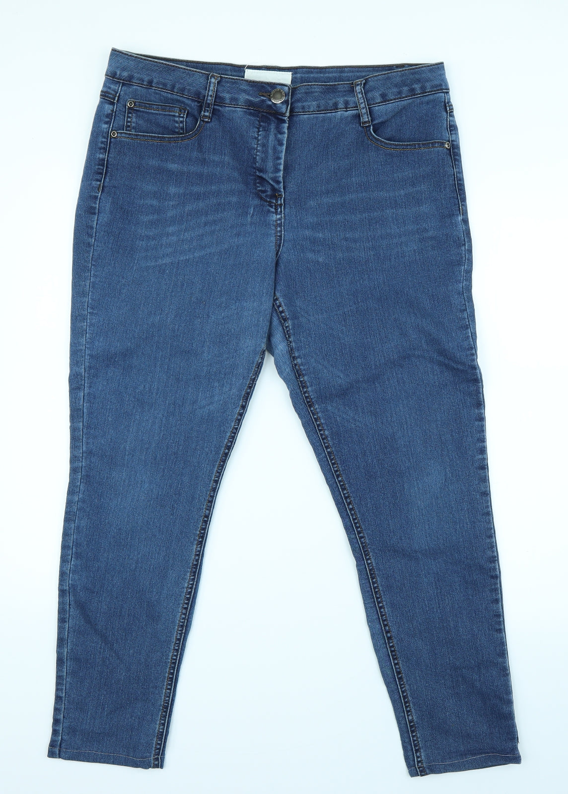 RJR.John Rocha Womens Blue  Denim Skinny Jeans Size 16 L27 in