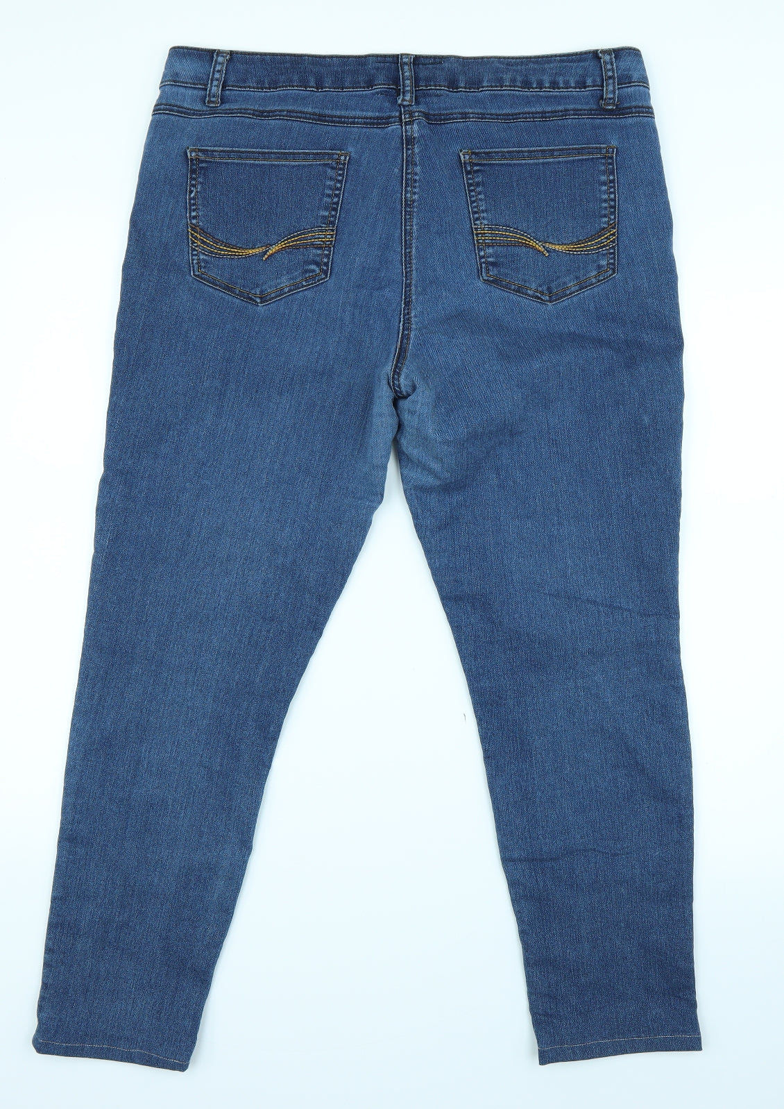 RJR.John Rocha Womens Blue  Denim Skinny Jeans Size 16 L27 in