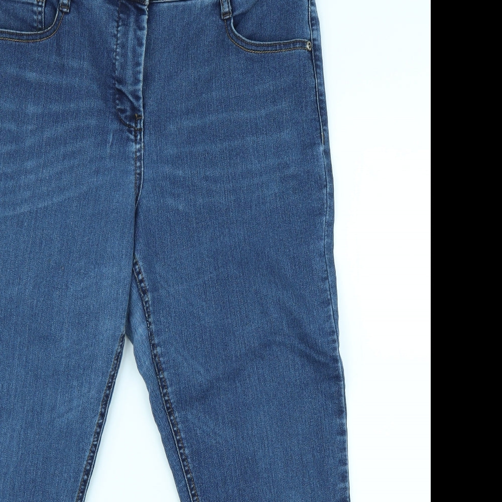 RJR.John Rocha Womens Blue  Denim Skinny Jeans Size 16 L27 in