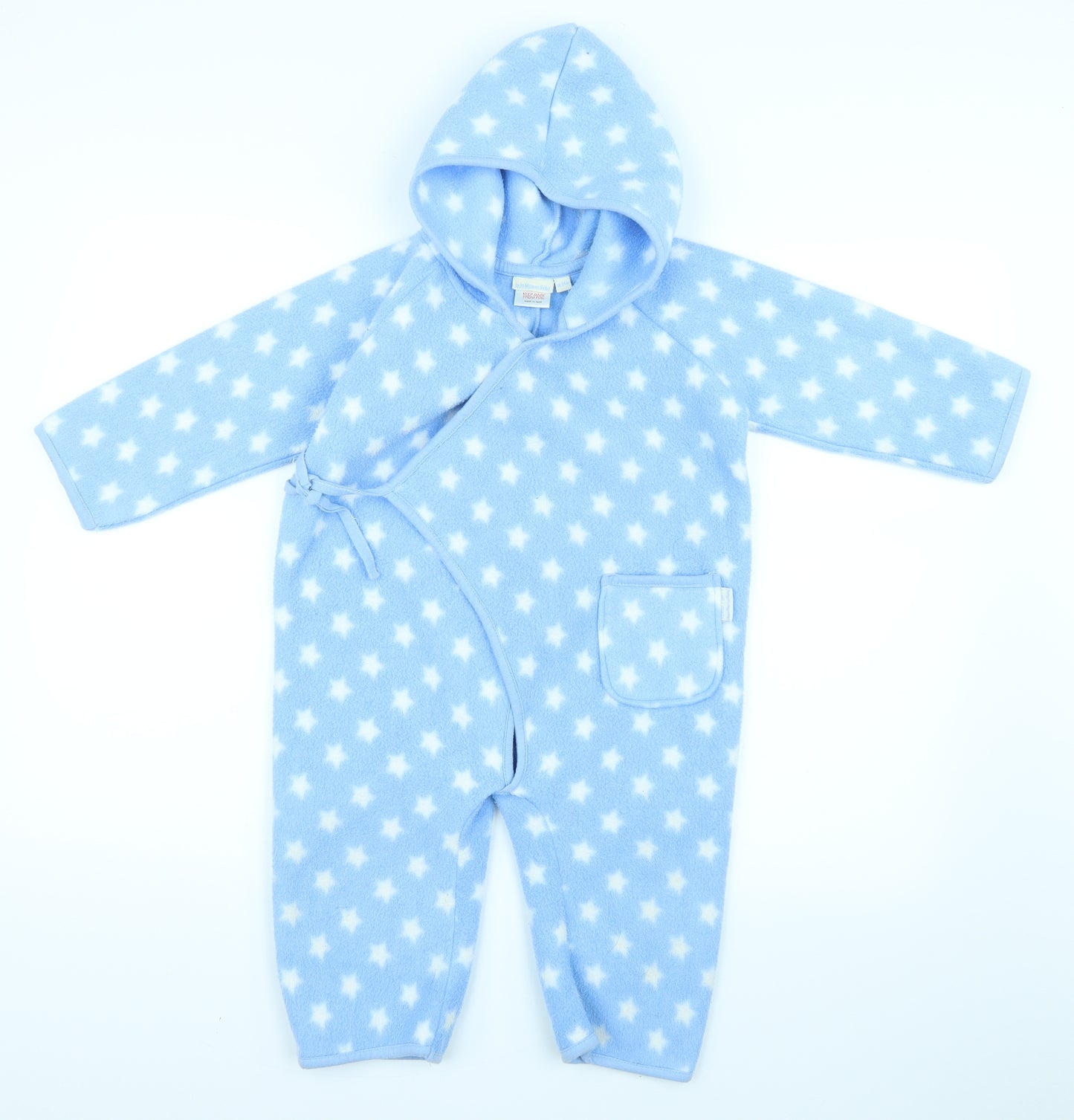 JoJo Maman Bébé Baby Blue Polka Dot  Coverall One-Piece Size 18-24 Months