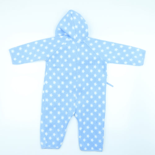 JoJo Maman Bébé Baby Blue Polka Dot  Coverall One-Piece Size 18-24 Months