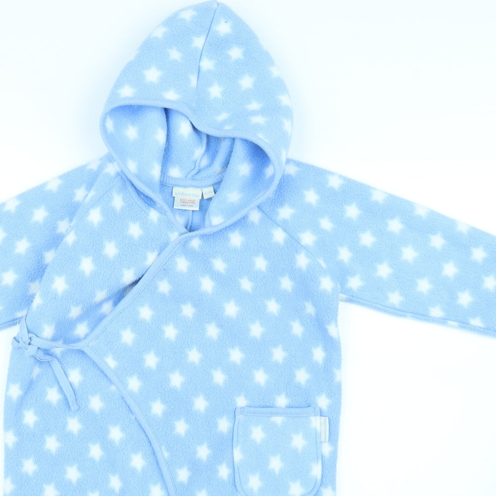 JoJo Maman Bébé Baby Blue Polka Dot  Coverall One-Piece Size 18-24 Months