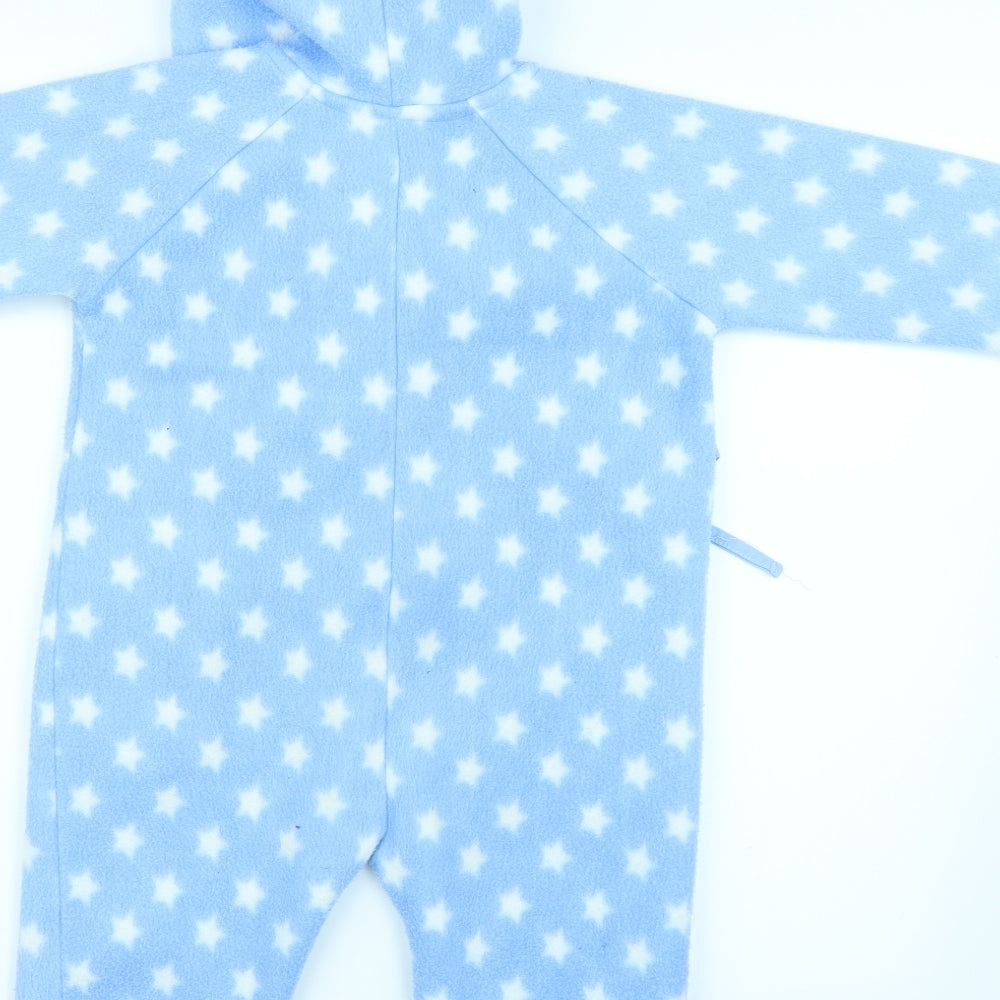 JoJo Maman Bébé Baby Blue Polka Dot  Coverall One-Piece Size 18-24 Months